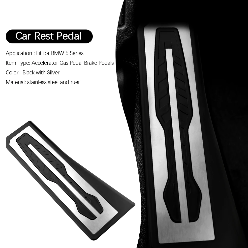 Car Pedal Cover for BMW 5 Series F10 F11 523i 528i 530i 535i 550i 2011 - 2017 LHD Gas Brake Rest Pedals Pad Accessories