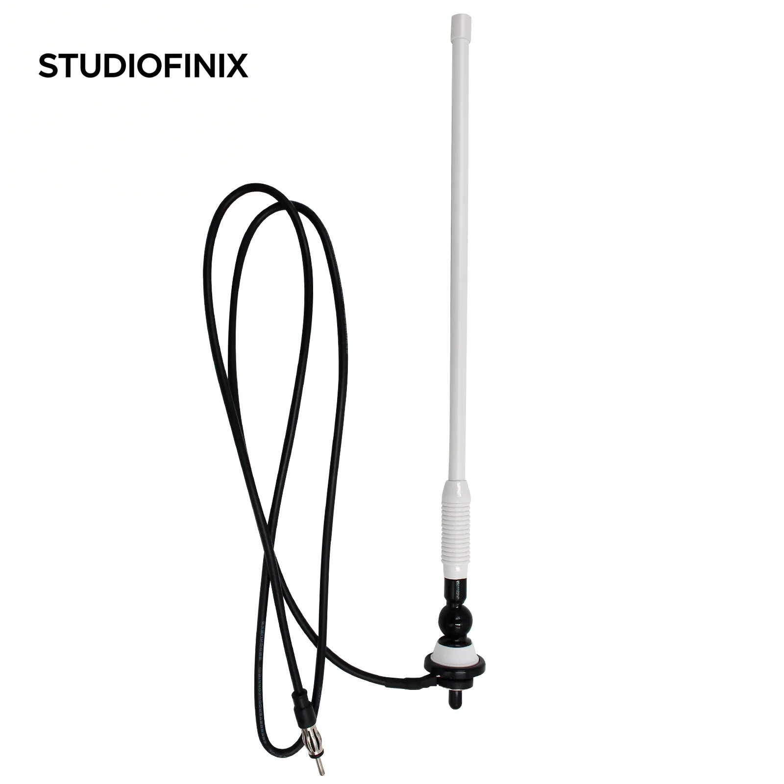 Studiofinix Marine Waterproof Antenna - Rubber Duck Dipole Flexible Mast, Supports FM/AM for Boat Radio, Car, ATV, UTV, RZR, SPA