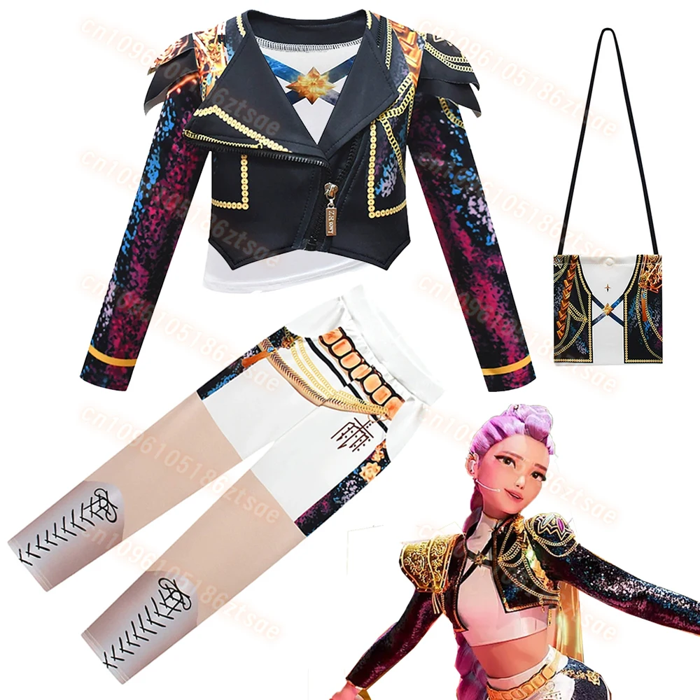 

Rumi Mira Zoey KPop Demon Hunters Cosplay Costume Kids KPop Demon Hunters Disguise Cloth Girls Birthday Party Halloween Costume