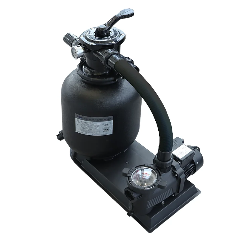 Commercial Grade Plastic Sand Filter Combo With Pump Factory Direct Reinforced Plastic For Swimming Pool Filtering