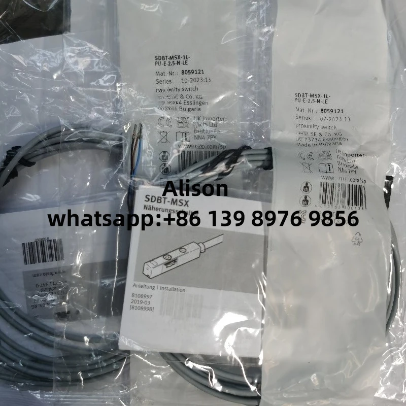 

Proximity switch 8059123 SDBT-MSX-1L-NU-E-0.3-N-M8 8059124 SDBT-MSX-1L-NU-E-2.5-N-LE 8059125 SDBT-MSX-1L-NU-E-5-N-LE