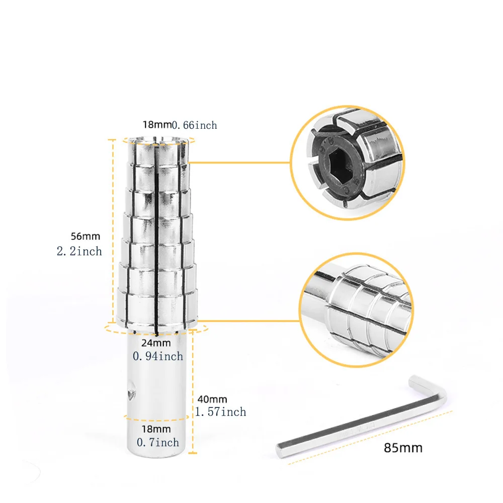 A Set Ring Expander Set with Core Shaft for Jewelry Making Fit Rings Size 7-14 for Ring Turning Tool and Metal Forming Kit