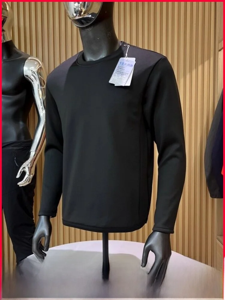 

Термофутболка Bla Tech с 90% гусиным пухом, круглый вырез, зимний базовый слой, теплая, защита от холода, стандартный крой, полиэстер