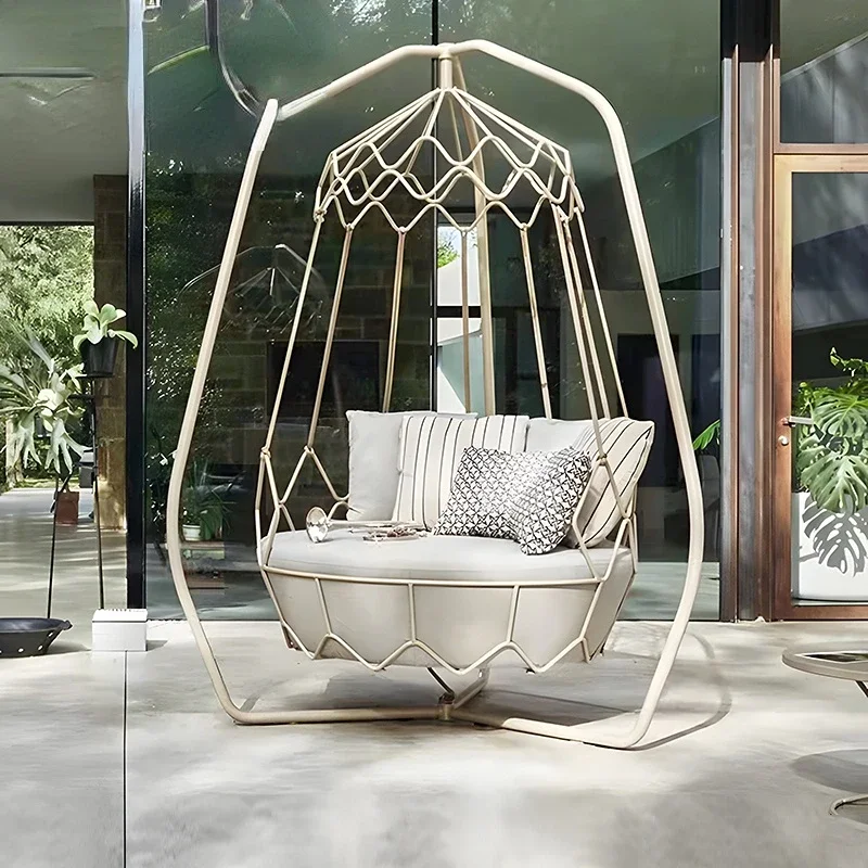 Outdoor Hanging Chair Villa Courtyard Hammock Hotel Designer Swing Outdoor Landscape Hanging Basket