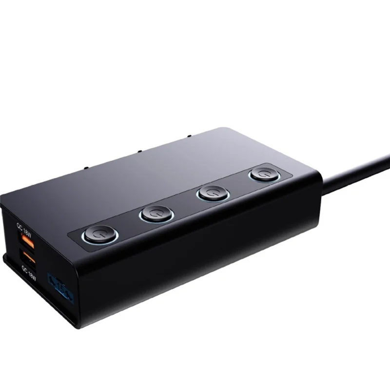 -A25M 180W شاحن سيارة واحد لثلاثة QC3.0 شاحن سيارة سريع الشحن من خلال التيار