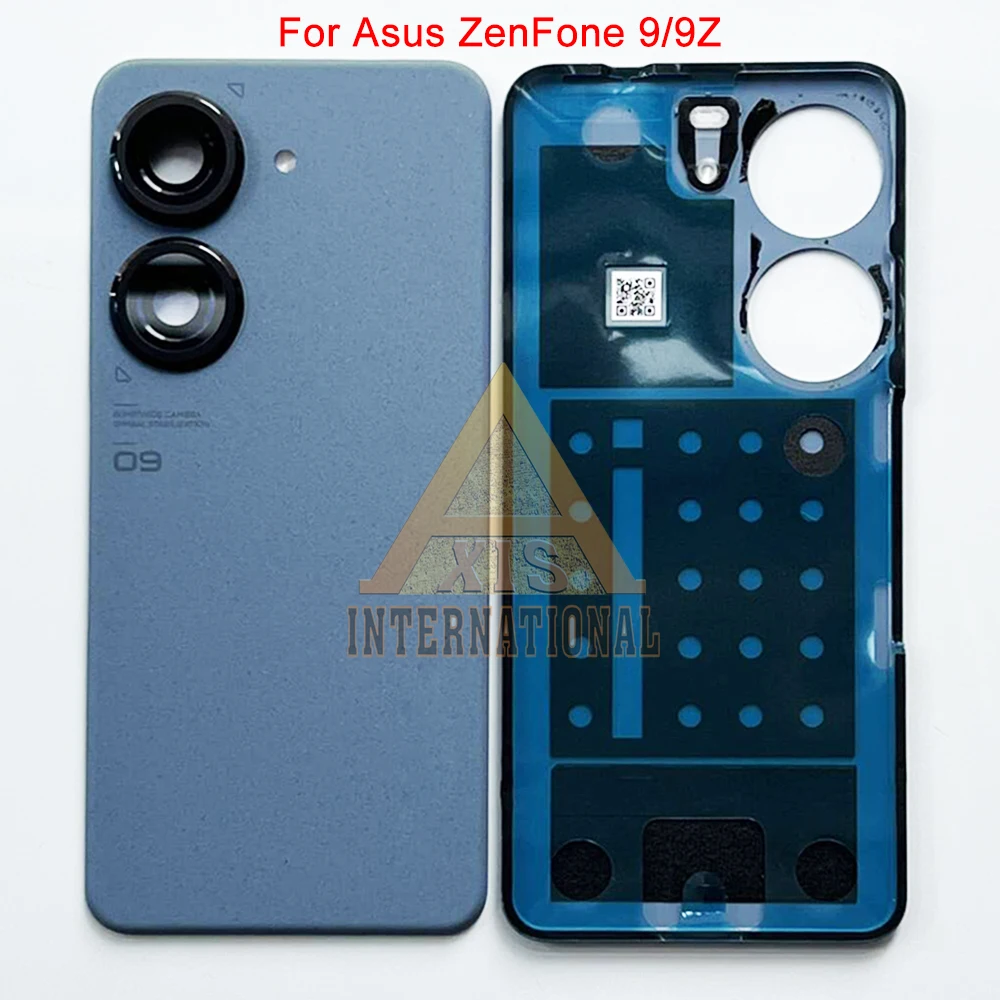 5.9\'\'Grade AAA For Asus Zenfone 9 Battery Cover Camera Frame Lens Housing Sticker For Asus Zenfone 9Z Back Case With Glass Lens