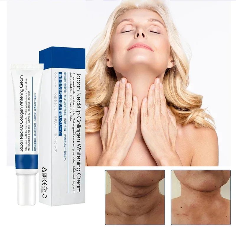 Crema de proteína para el cuello, elimina las líneas finas del cuello, antiedad, elimina la doble barbilla