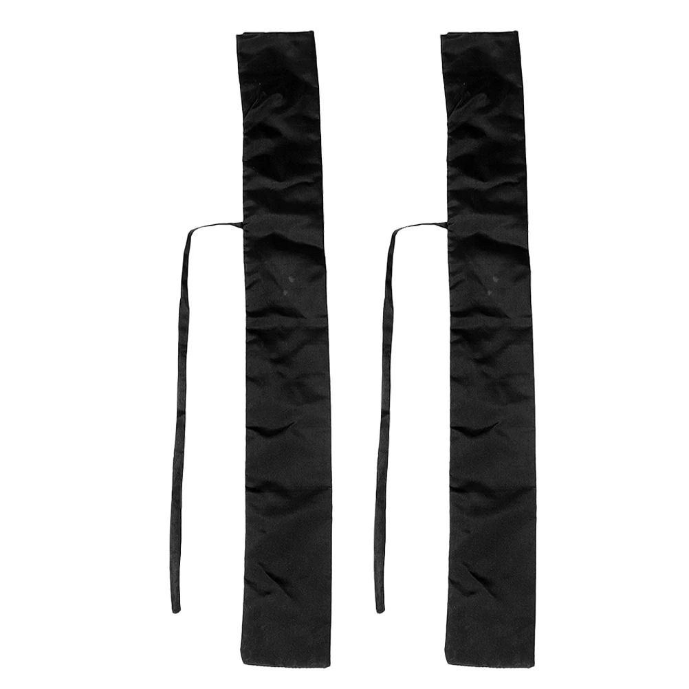 

1 Pair Sword Protective Bag Cloth Case Black Lightweight Shoulder Straps Storage Accessory Martial Equipment
