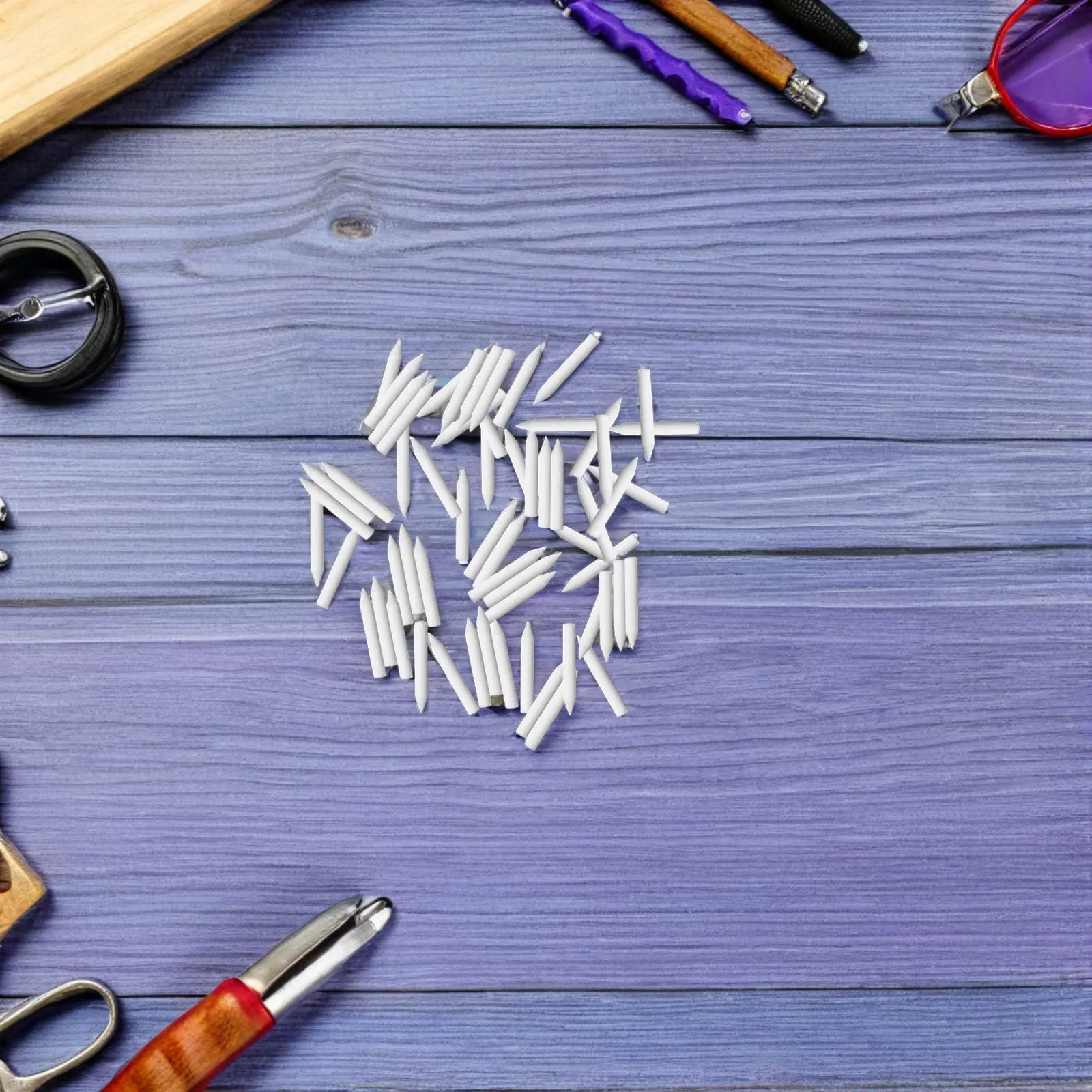 

60 шт. термостойких керамических штифт-гвоздей для скульптуры и обжига в печи