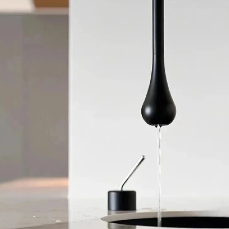 

Ceiling water drop faucet into the wall type artistic creative washbasin concealed top out faucet