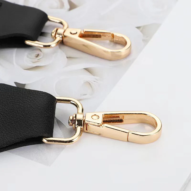 Lady Fashion Shoulder Bag Strap Adjustable Wide Belts for Luxury Replacement Handbag Crossbody O Bag Gold Buckle