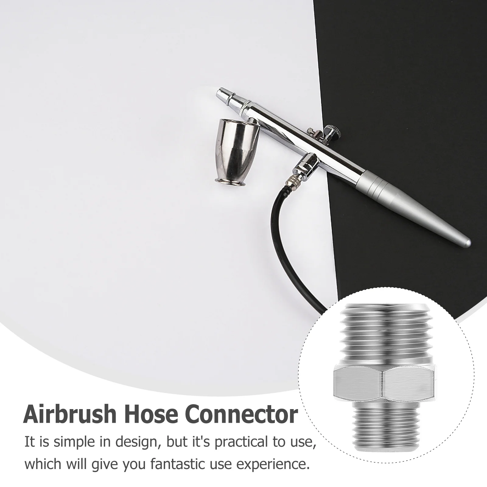 

Airbrush Hose Adapter Durable Copper 1 8 Male to 1 4 Male Quick Release Connector Adapter for Airbrush and Compressor Hoses