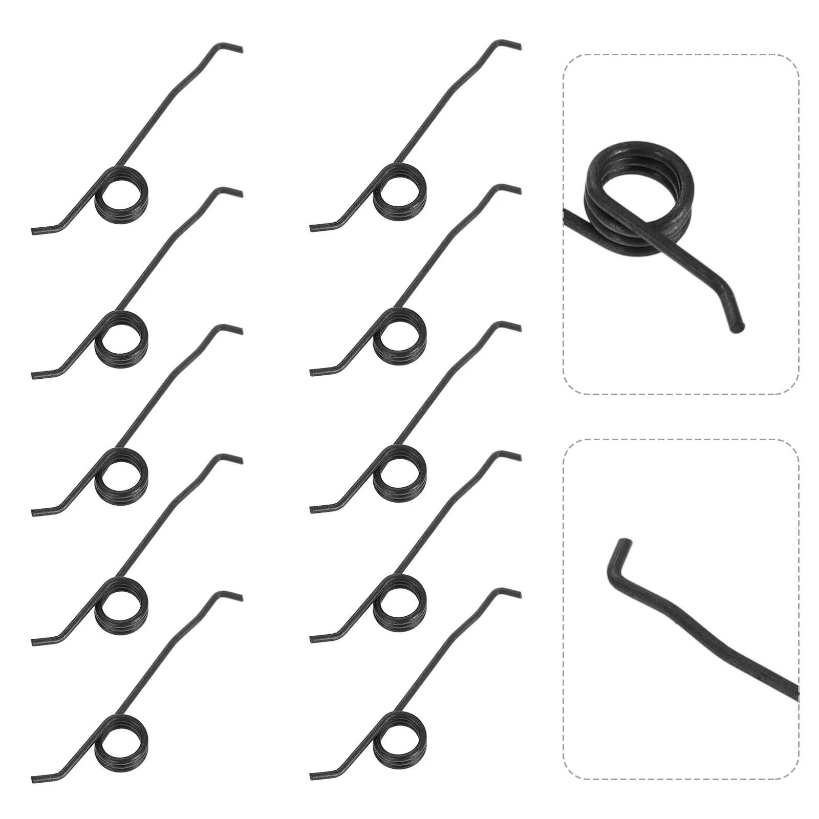 

10pcs Cassette Tape Recorder Springs Stainless Steel Trigger Button Replacement Controller Parts Metal Torsion Spring For