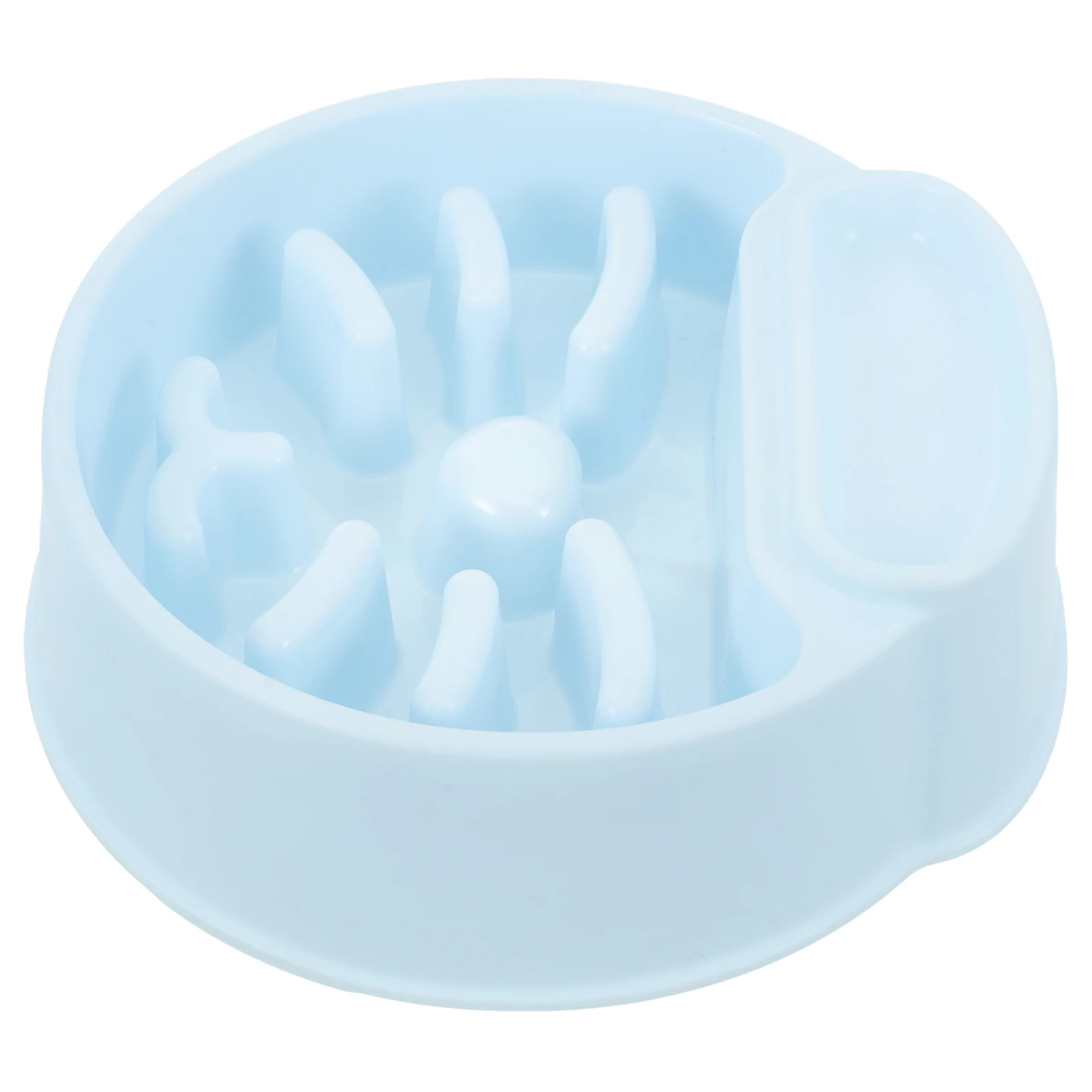 

Pet Slow Feeder Bowl for Small Dogs Blue Plastic Wear resistant Anti choking Design Feeding Station Dog Cat Supplies