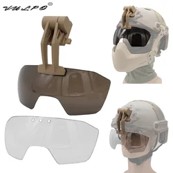 Tactical Helmet Goggles Airsoft Paintball FAST Helmet Windproof Anti-Fog Protection Goggles Batlsking Viper Transparent Lenses