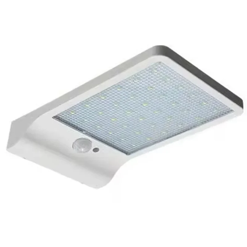 

A92P Aluminum Solar Street Wall Light Motion PIR Sensor Garden Garage Lamp LED 48Leds DIM Control With Pole Remote