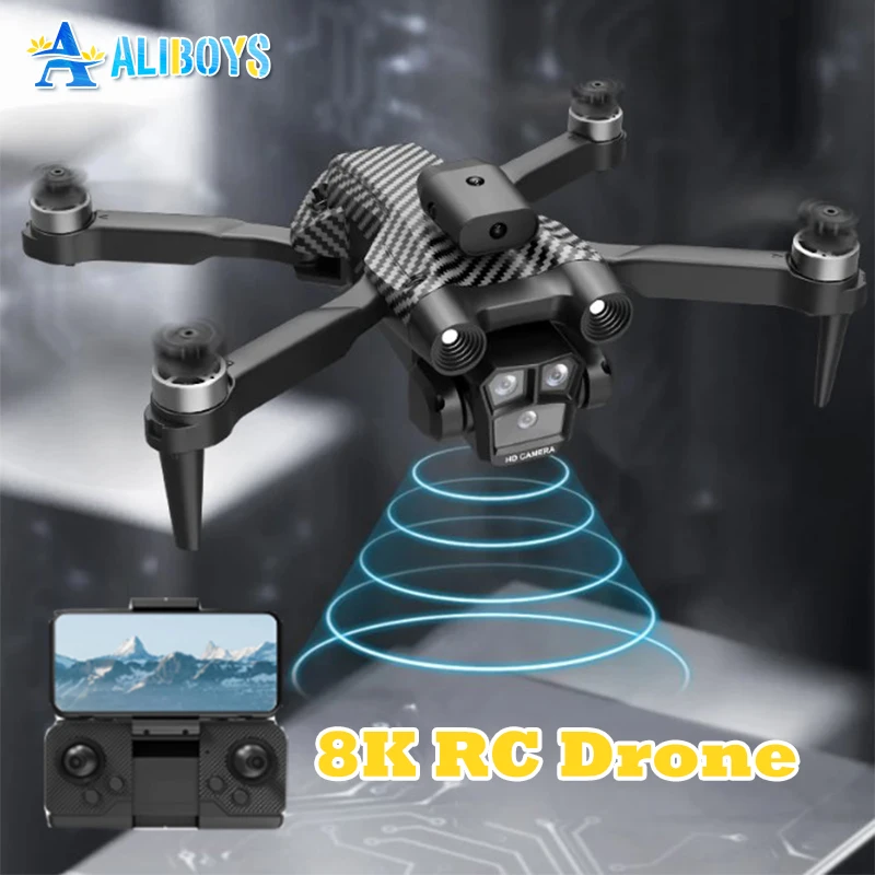 

RC Drone 8K Dual Camera Brushless Quadcopter Aerial Photography HD UAV Obstacle Avoidance Remote Control Aircraft Kid Adult Toy