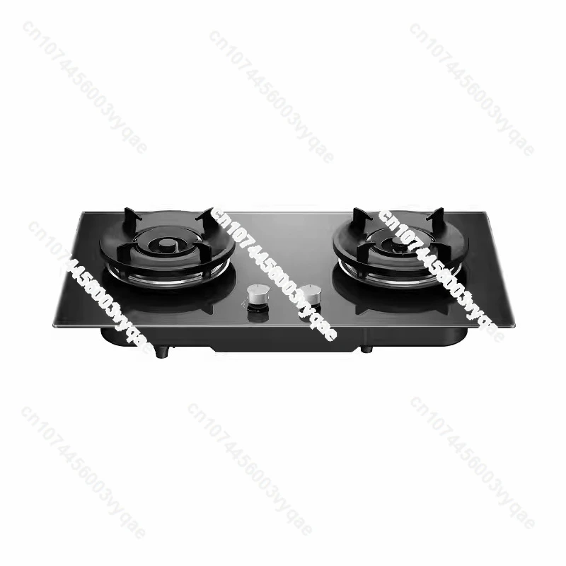 Dual Burner Gas Cooktop, Built-in & Countertop Use, Natural Gas LPG Available, Timing Function Kitchen Stove