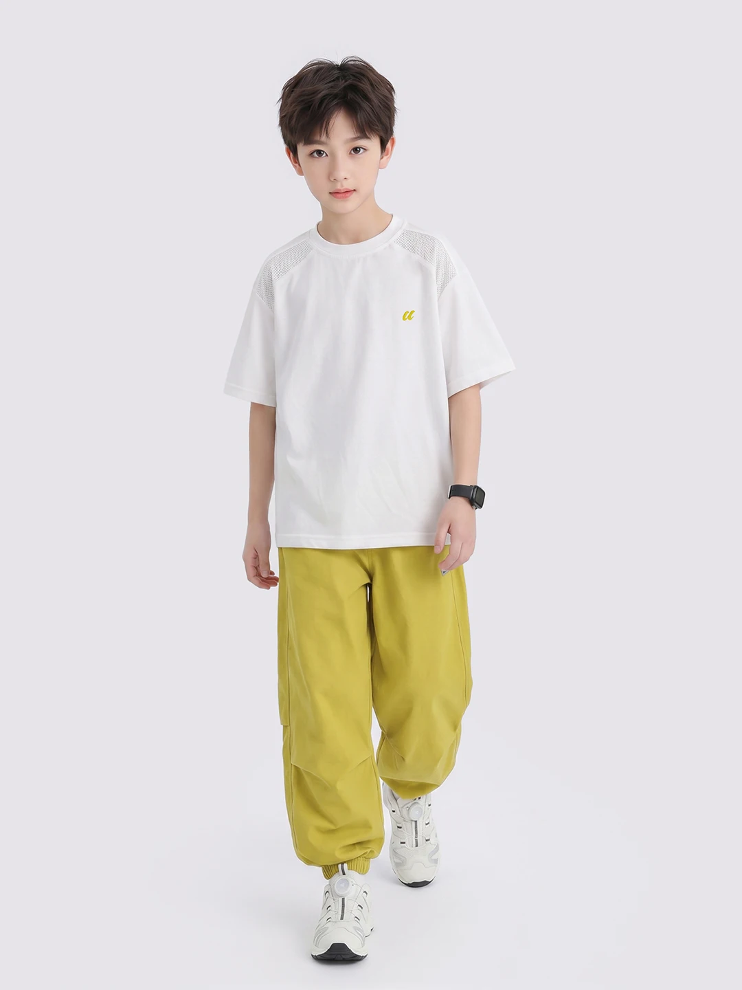 children's-sportswear-set-summer-casual-cotton-polyester-blend-two-piece-boy's-outfit-comfortable-breathable-clothing