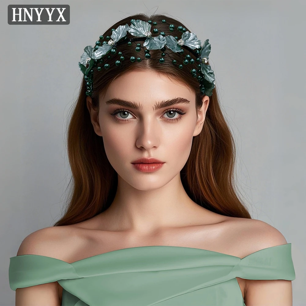 

YouLaPan Fashionable Wedding Bridal Hollow Hairband Handmade Weaving Elegant Shell Flower Women Banquet Hair Accessories YXA187