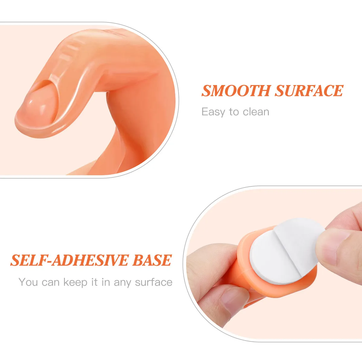 

5 шт. искусственных пальцев для нейл-арта, высокореалистичные, для маникюра, идеальный тренажер, многоразовые пальцы для отработки навыков работы с акрилом