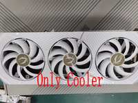 The white Radiator Cooler for ZOTAC GeForce RTX5090 AMP Video Card with BackPlate