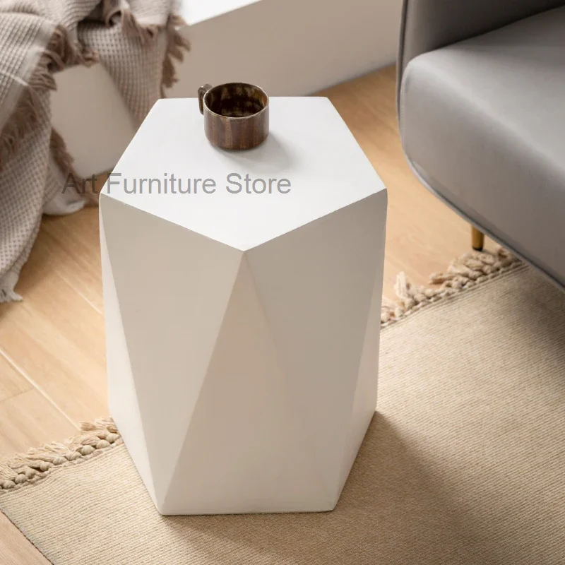 End Side Table Living Room Furniture Large Coffee Table Irregular Retro Coffee Tables Modern Design Low Simple Side Table Modern