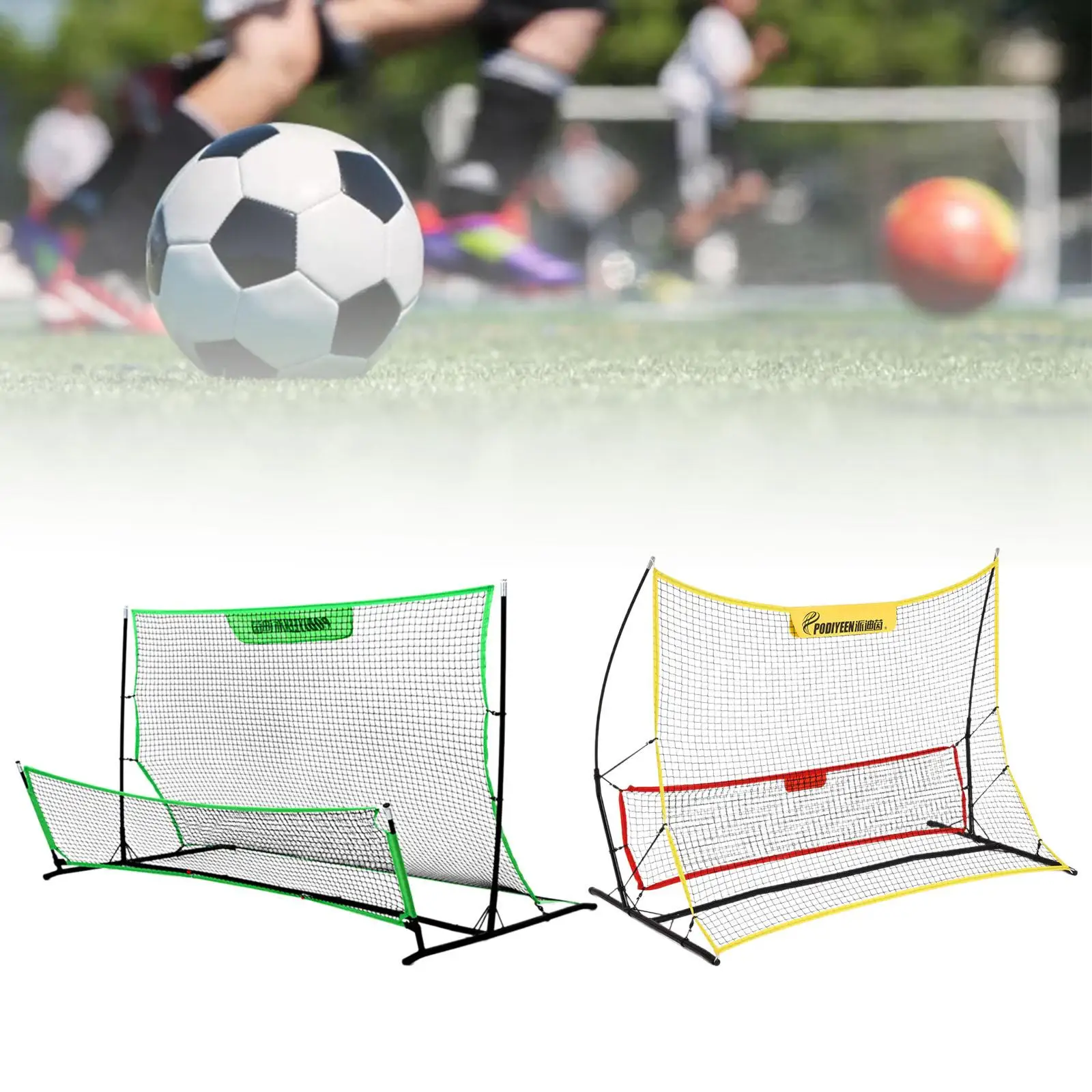 Soccer Rebounder Net Outdoor Sports Portable Soccer Trainer Net Volleyball Practice Equipment Football Rebound Net for Teens Kid