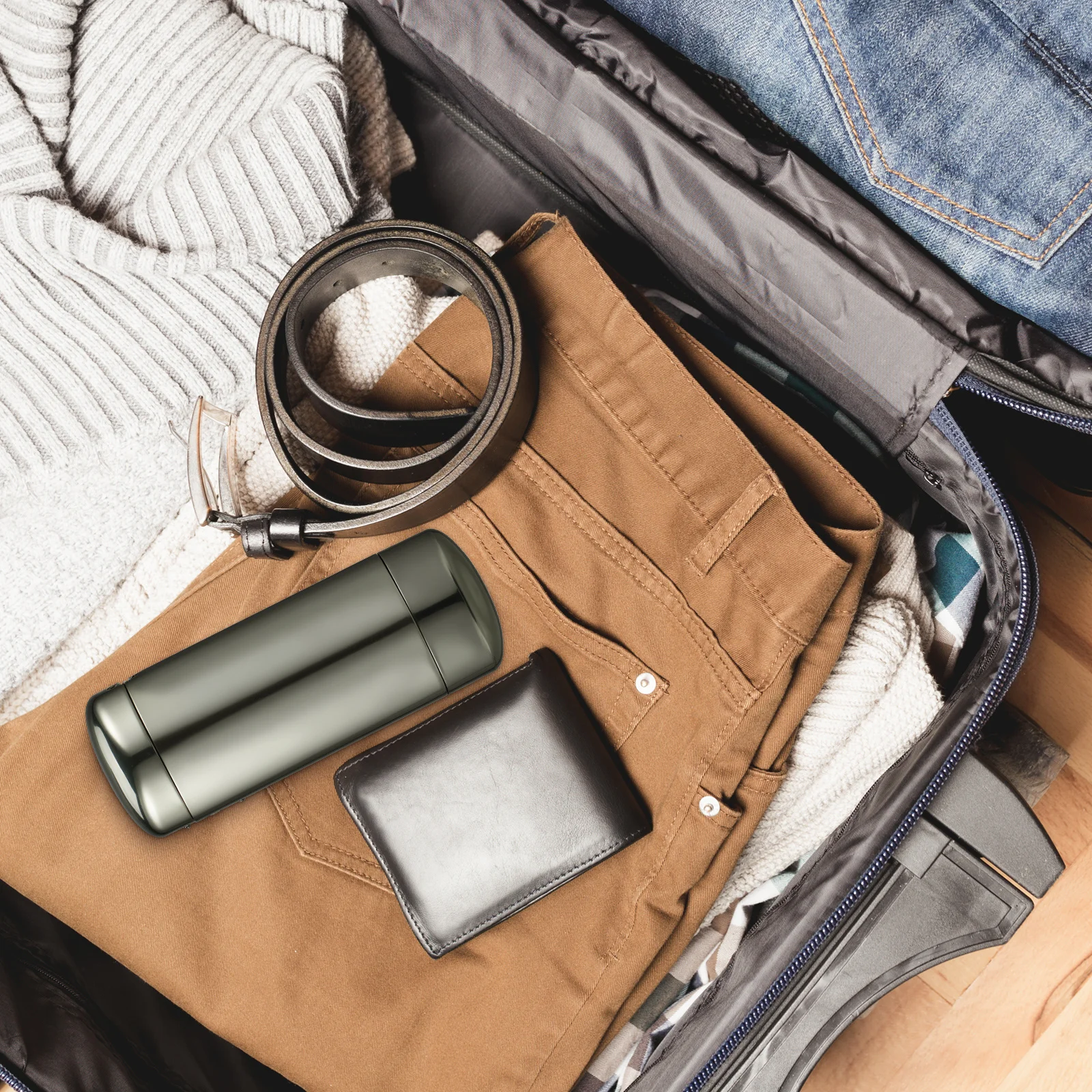 

Portable Aluminum Hard Shell Sunglasses Case Compact Metal Eyeglass Box Travel Organizer Safe Storage for Glasses