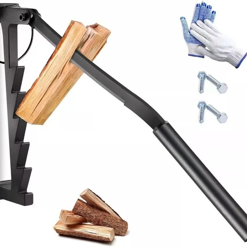 Manual wood splitter Outdoor camping firewood cutting tool Wall mounted