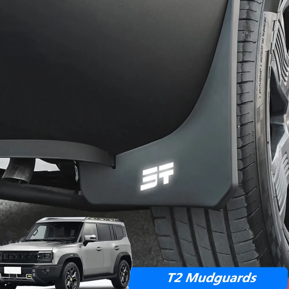 

For Chery Jetour Traveller T2 Car Mudguards Plastic Fender Cover Soft Flares Splash Guard Cover Exterior Mud Flaps Auto Accessor