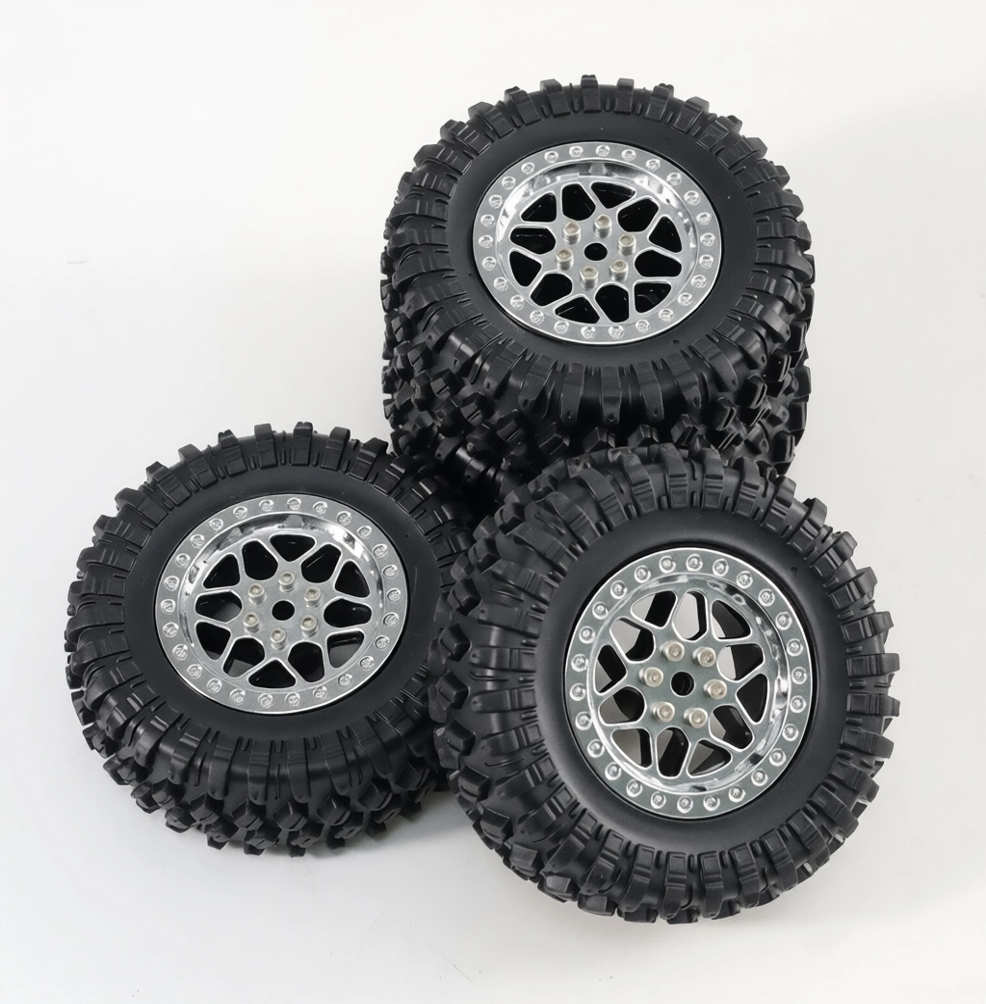 70mm Plastic Clip Tire for MN D90 MN98 MN99S MN300 WPL C14 C24 C34 B14 B24 RC Car Accessories