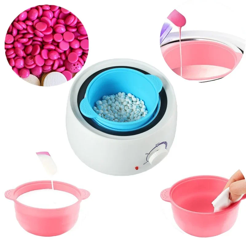 Wax Warmer Heat-resisting Silicone Bowls Hair Removal Wax Replacement Pot Silicone Bowls Hair Removal Reusable Waxing Pot Bowl