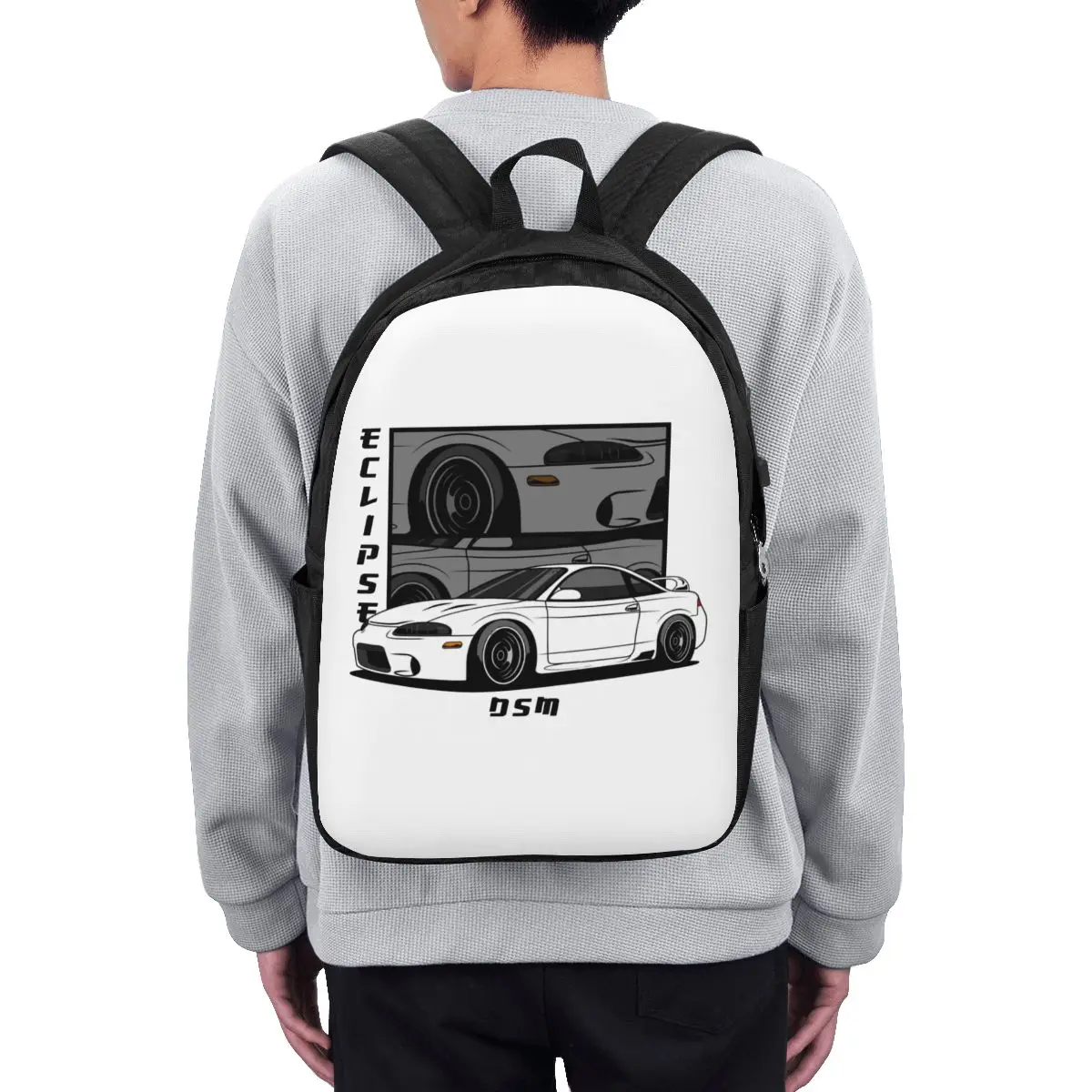 Eclipse 2G DSM Red Backpack Travel Notebook Bag Computer College Student School Bag Laptop Shoulder Bags for Men Women