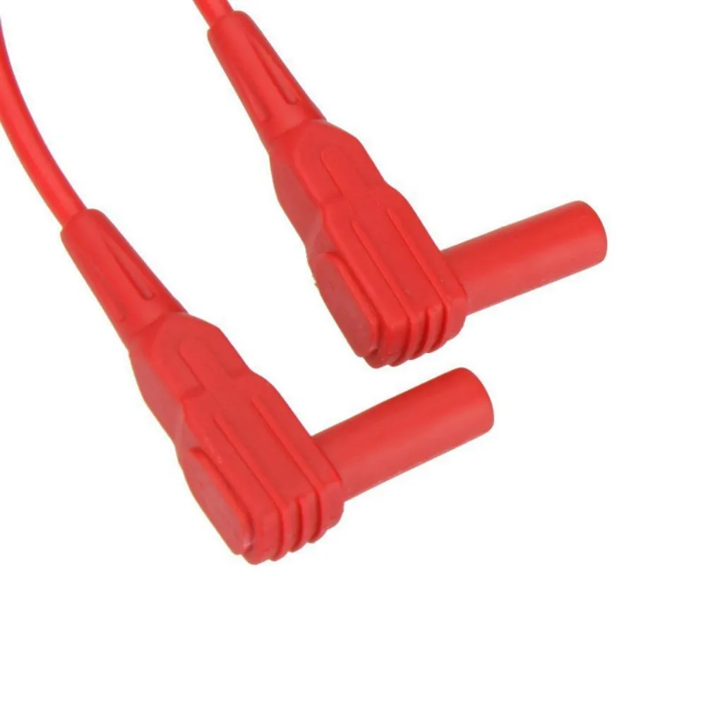 Kelvin Test Alligator Clip Four Wire LCR Bridge Test Clamp Red Black 15mm Opening 4mm Standard Banana Plug for Testing Tool