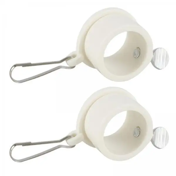 Flag Pole Mounting Rings 360 Rotation Plastic Anti Tangle Grommet Connector for Telescopic Flag Pole