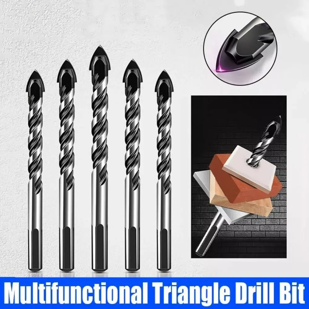 

Multifunction High Hardness Tile Drill Bit Hex Shank Punching Hole Opener High Quality 5/6/8/10/12mm Triangle Drill Bit