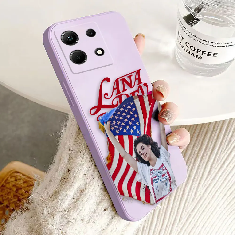 L-Lana Del Rey Phone Case For Infinix TECNO CAMON 17 15 16 POUVIOR 4 NEO SPARK 10 6 GO 7 7T F6P 30C LC7 POWER2 PRO PREMIER 5G