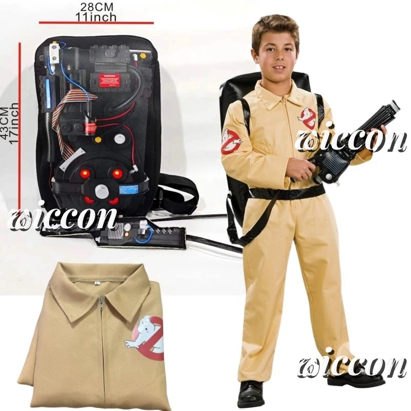 Ghost Busters Cosplay Anime Figure Halloween Costumes for Men Adult Kids Ghost Busters Weaponry Jumpsuits Carnival Suits Clothes