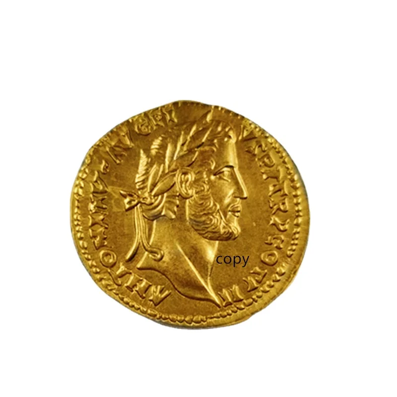 Greek Goddess Knight Commemorative Gold Ancient Rome Replica Coin Antique Copper Collectible Copy Coins