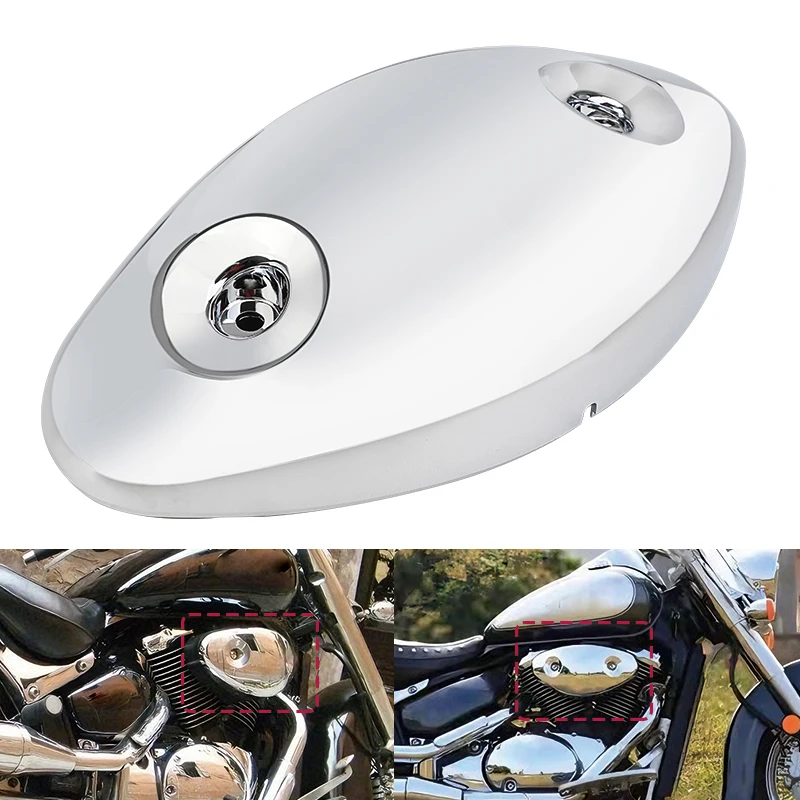 For Suzuki VL400 VL 400 800 VL800 2001-2017 Motorcycle Chrome Air Filter Cleaner Cover Engine Guards Intake Case Covers Parts