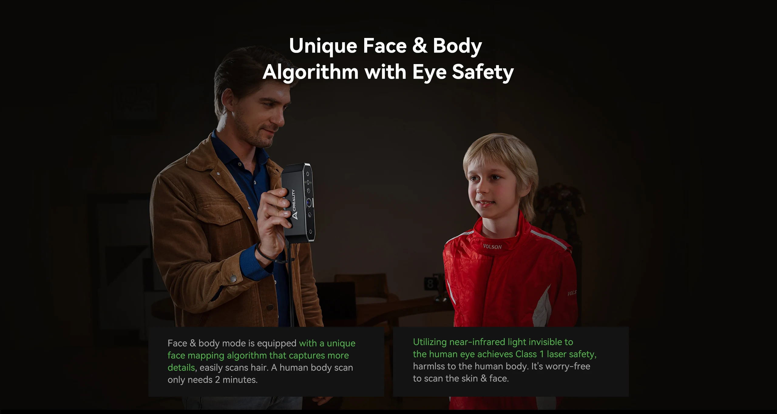 Creality CR Scan Otter 3D Handheld Scanner 0.02mm Accuracy Large Small 3D Scans Four-lens Stereo Vision 20fps Scanning 10-2000mm