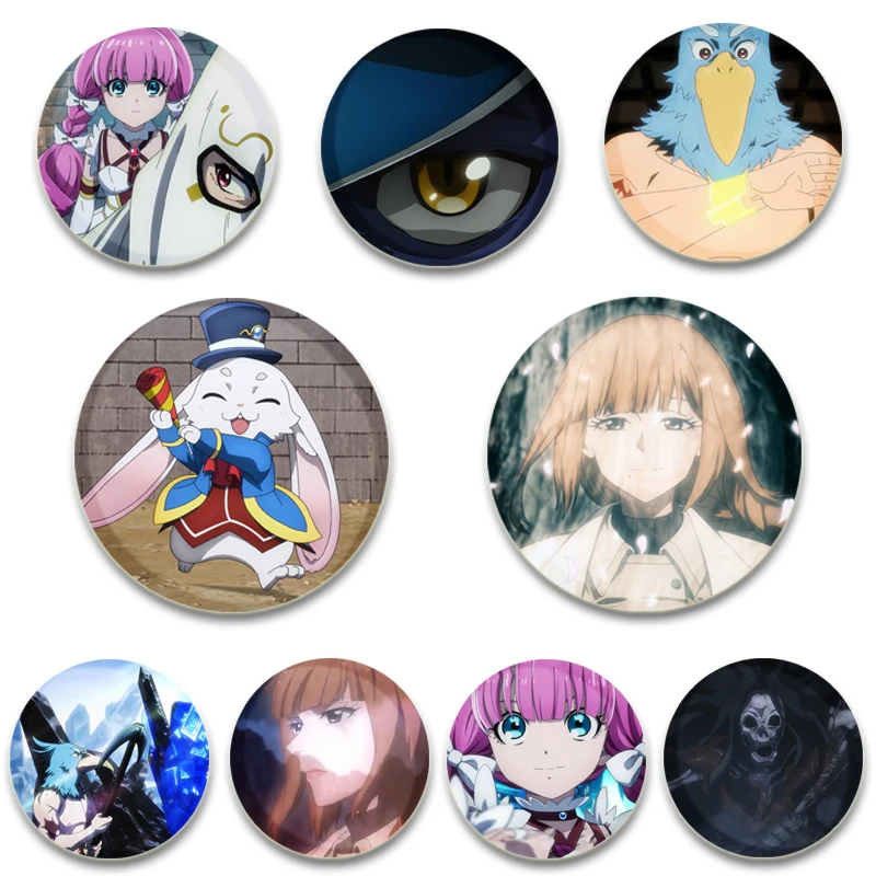 Anime Shangri-La Frontier Kusoge Hunter, Kamige Ni Idoman To Su 2nd Season Brooch Button Badge Craft Pins for Clothes Decoration