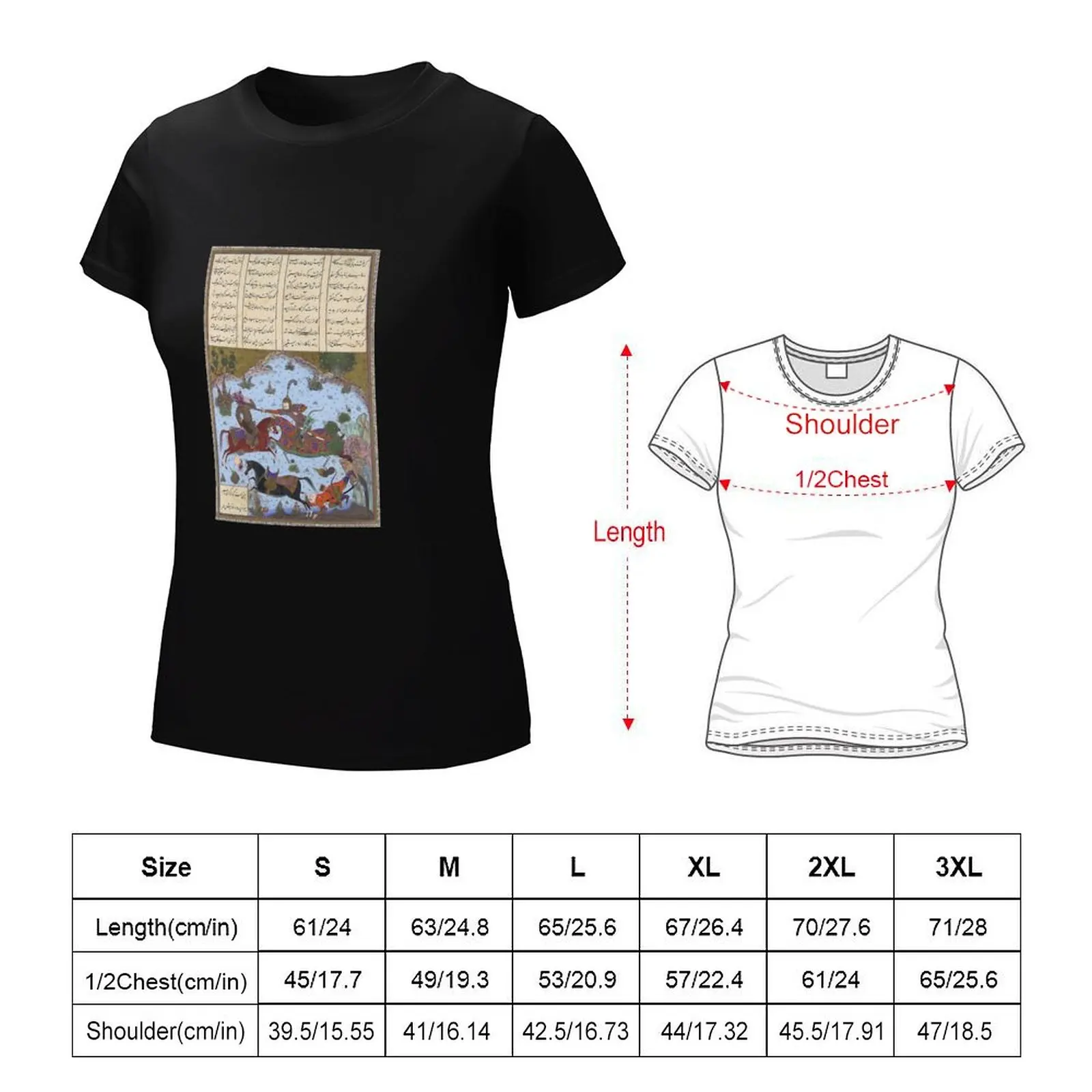 Shahnameh T-Shirt tees lady clothes graphics Woman clothes