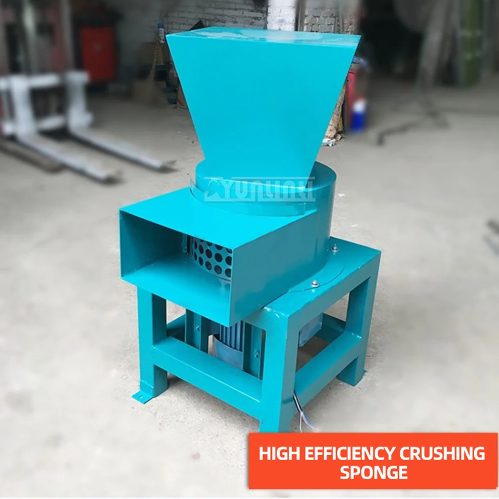 Broyeur d'éponge de sinusite de coton de latex, haute efficacité, usine de concassage de machine de canapé, particules de sinusite, 380V
