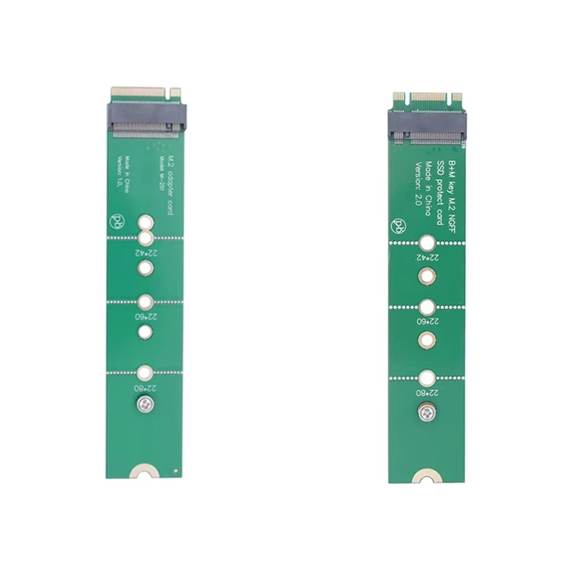 M.2 NGFF AHCI PCIE Interface Riser Card Male To Female M2 SSD Interface Test Protection Card B+M/M Key Slot M2