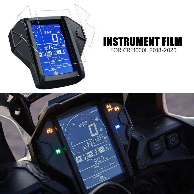

For Honda CRF1000L Africa Twin CRF 1000L 2018 2019 2020 Speedometer Protection film screen Anti Blue Light Dashboard Protector