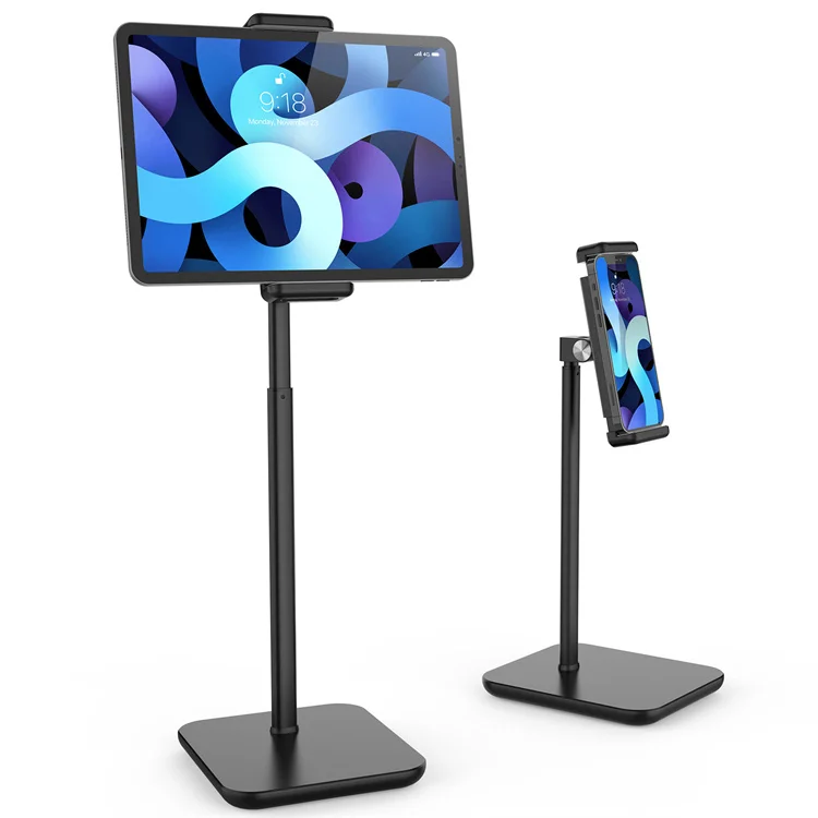Hot Height Adjustable Extensible Aluminum Tablet Stand Heavy Duty Non-slip For iPad Pro 12-inch Phone