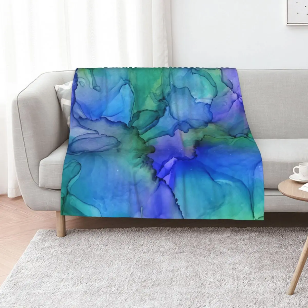 

Blue Lagoon Throw Blanket Plaid on the sofa Luxury Polar funny gift Blankets