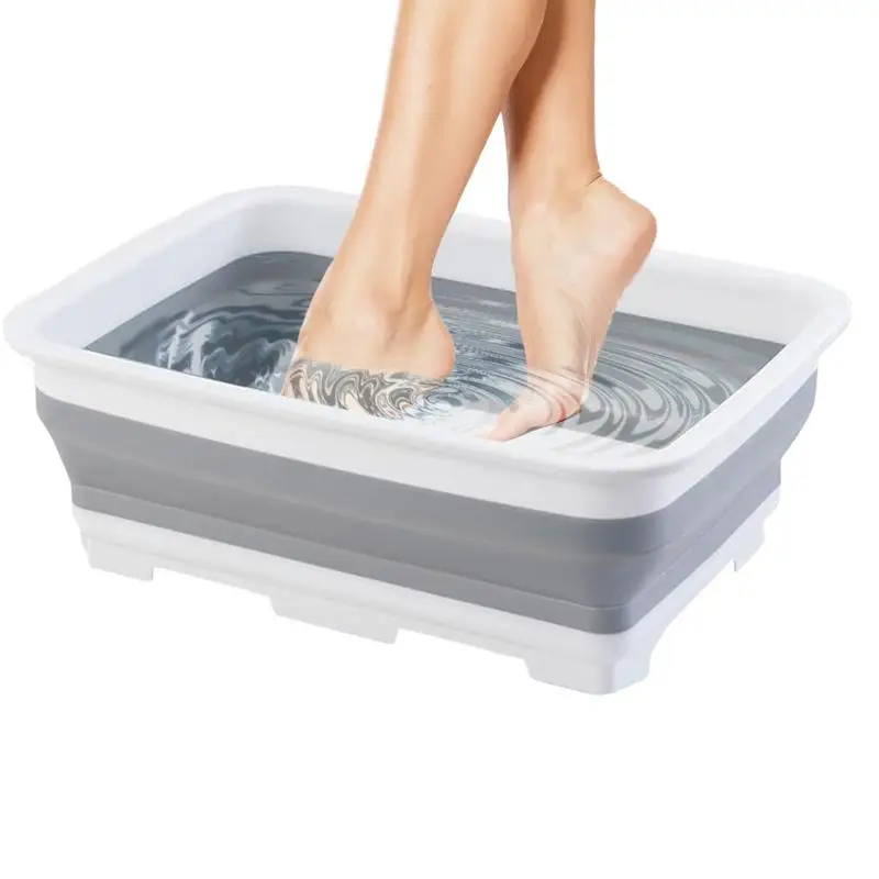 Portable Foldable Foot Bath Folding Pool Foot Tub Feet Soaking Bucket Pool Accessories For Outdoor Swimming Pool
